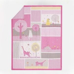 Pottery Barn Kids Girl's Kitty Cat Full/Queen Quilt